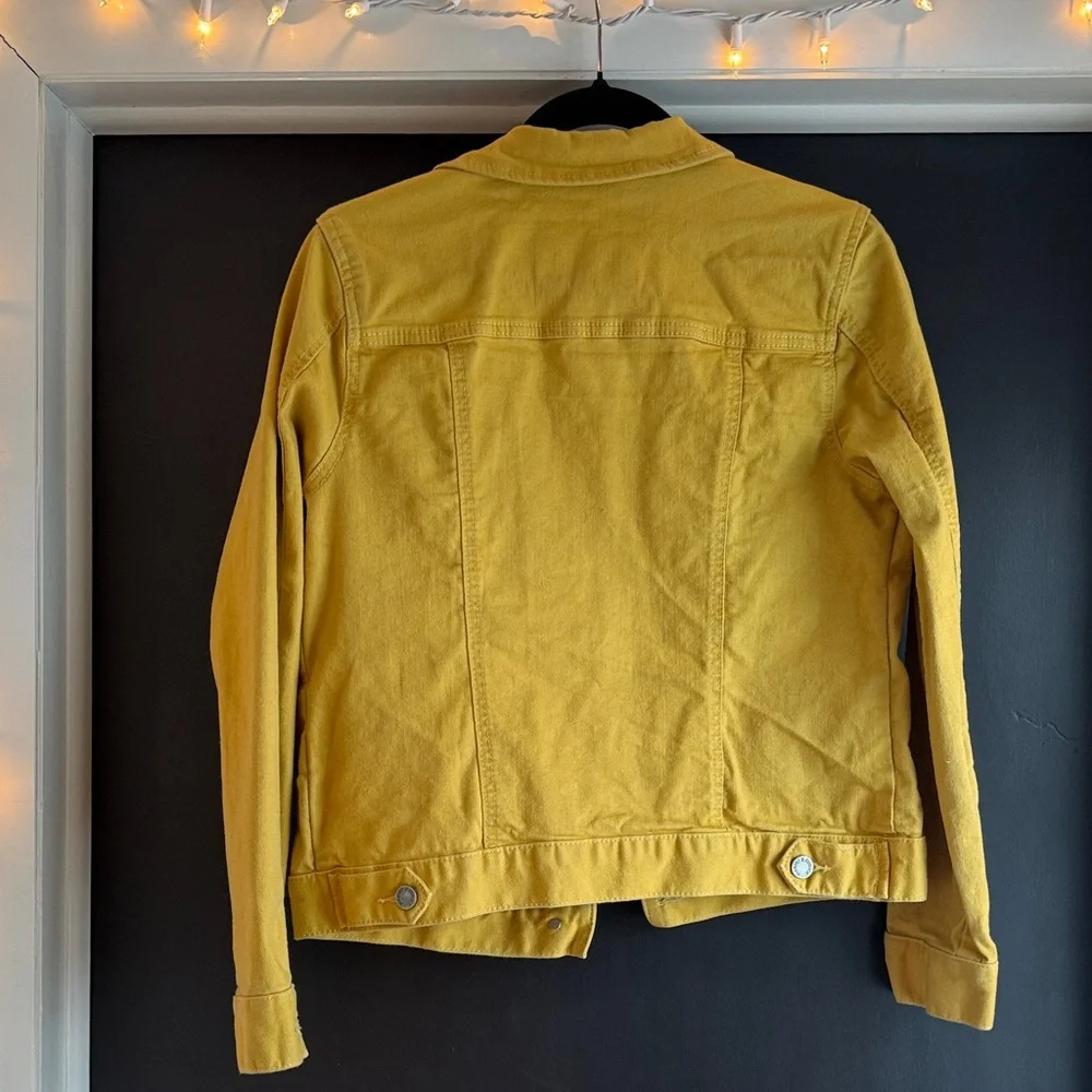 Market & Spruce Mustard Jean Jacket - Picture 3 of 3